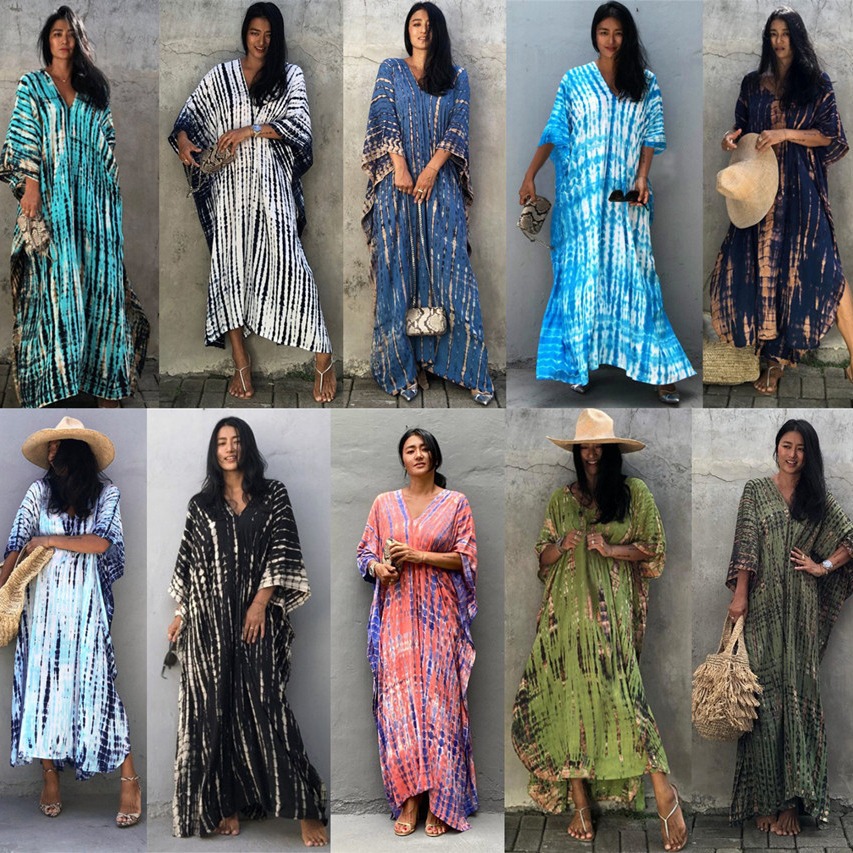 Cover Up Kaftan - Plus Size Women Beachwear Long Beach