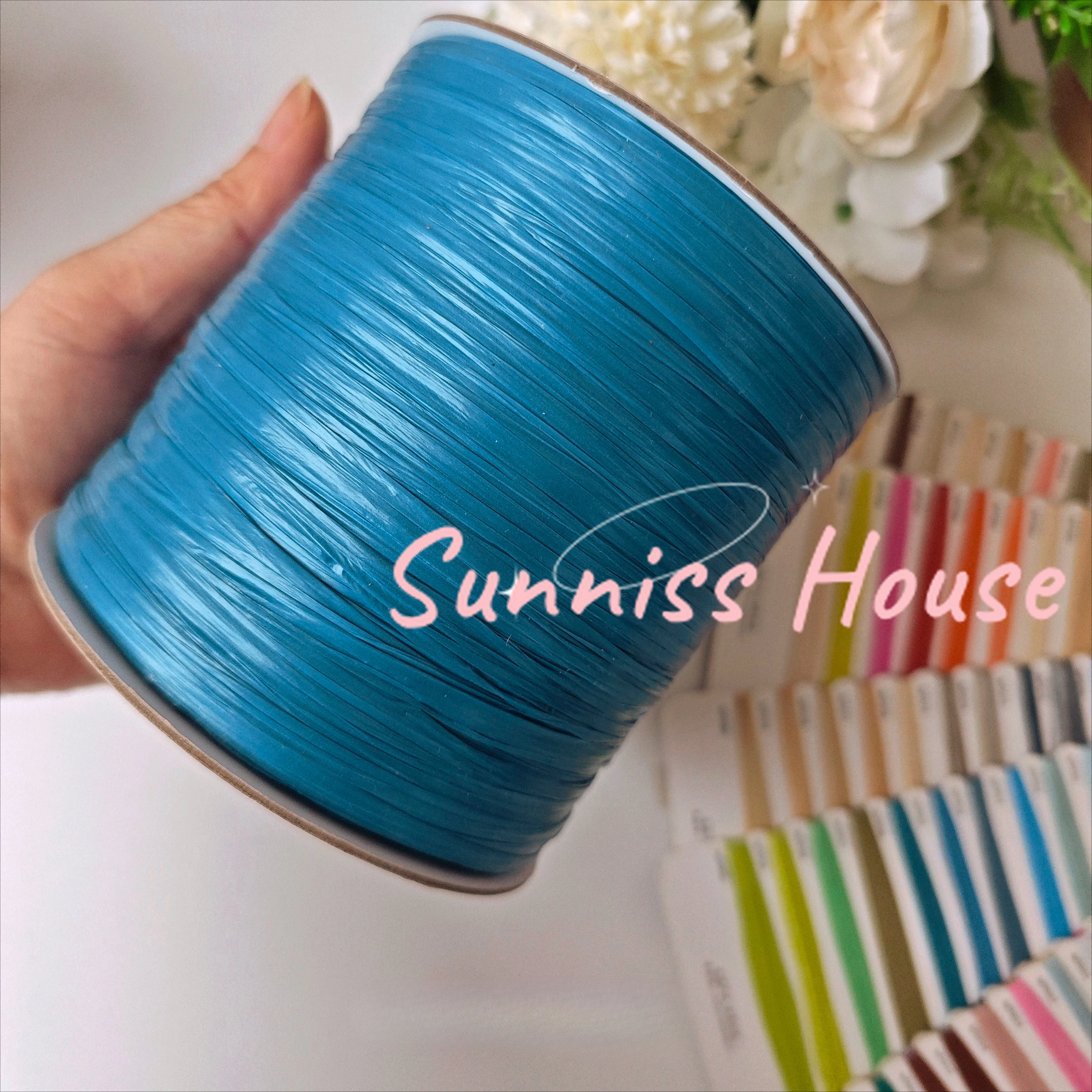 Crochet Bag Raffia - 600M Matte Raffia Yarn，330g Artificial Plant