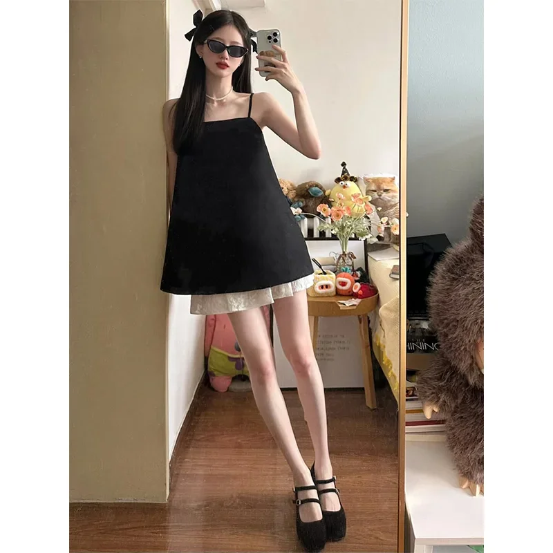 Crop Top Crochet - Color Contrast Chic Girl 2pc Sets