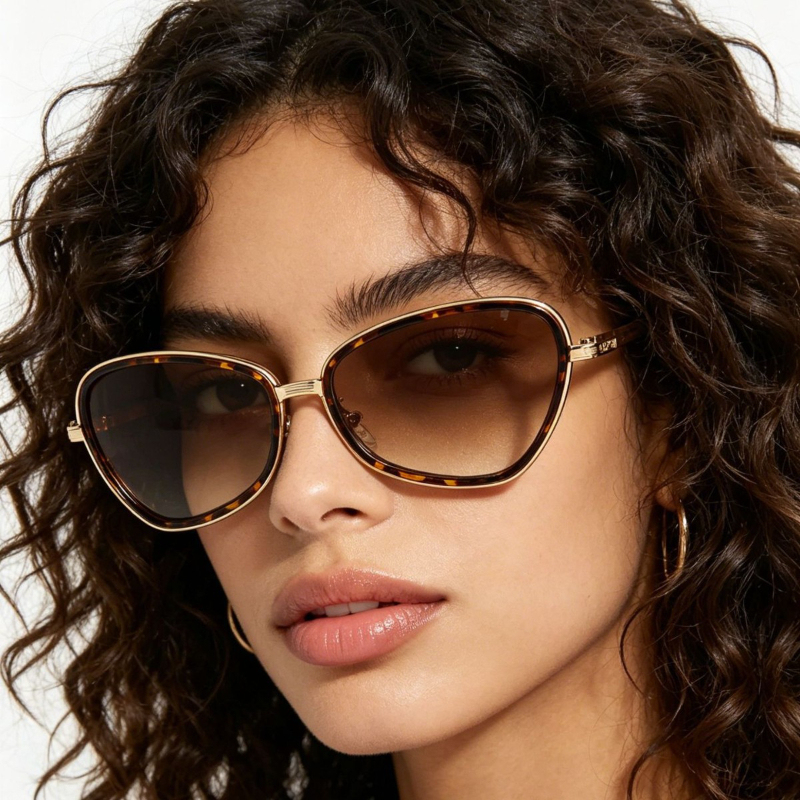 Sunglasses Cat Eye - Metal Cat Eye Sunglasses Women Vintage