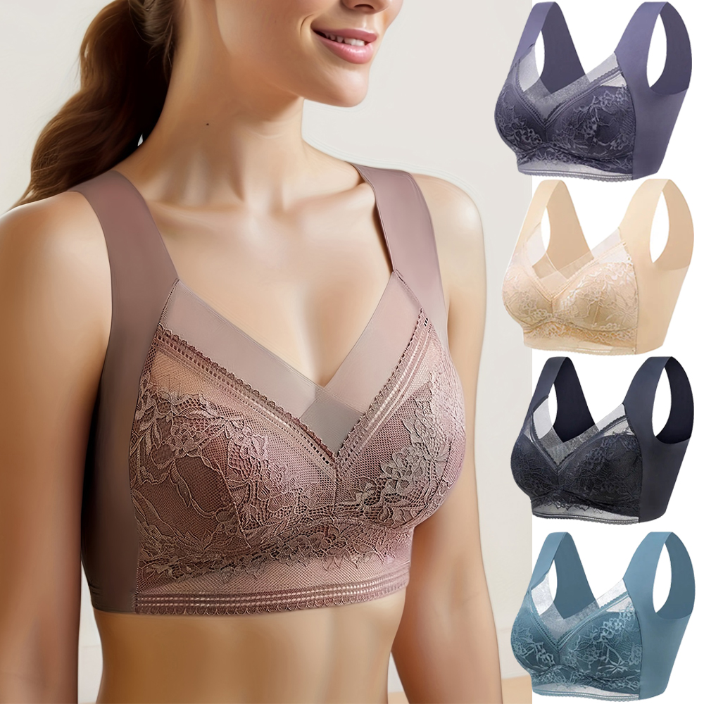 Bralette Triangle Set - L-6L Women Large Bra Push Up
