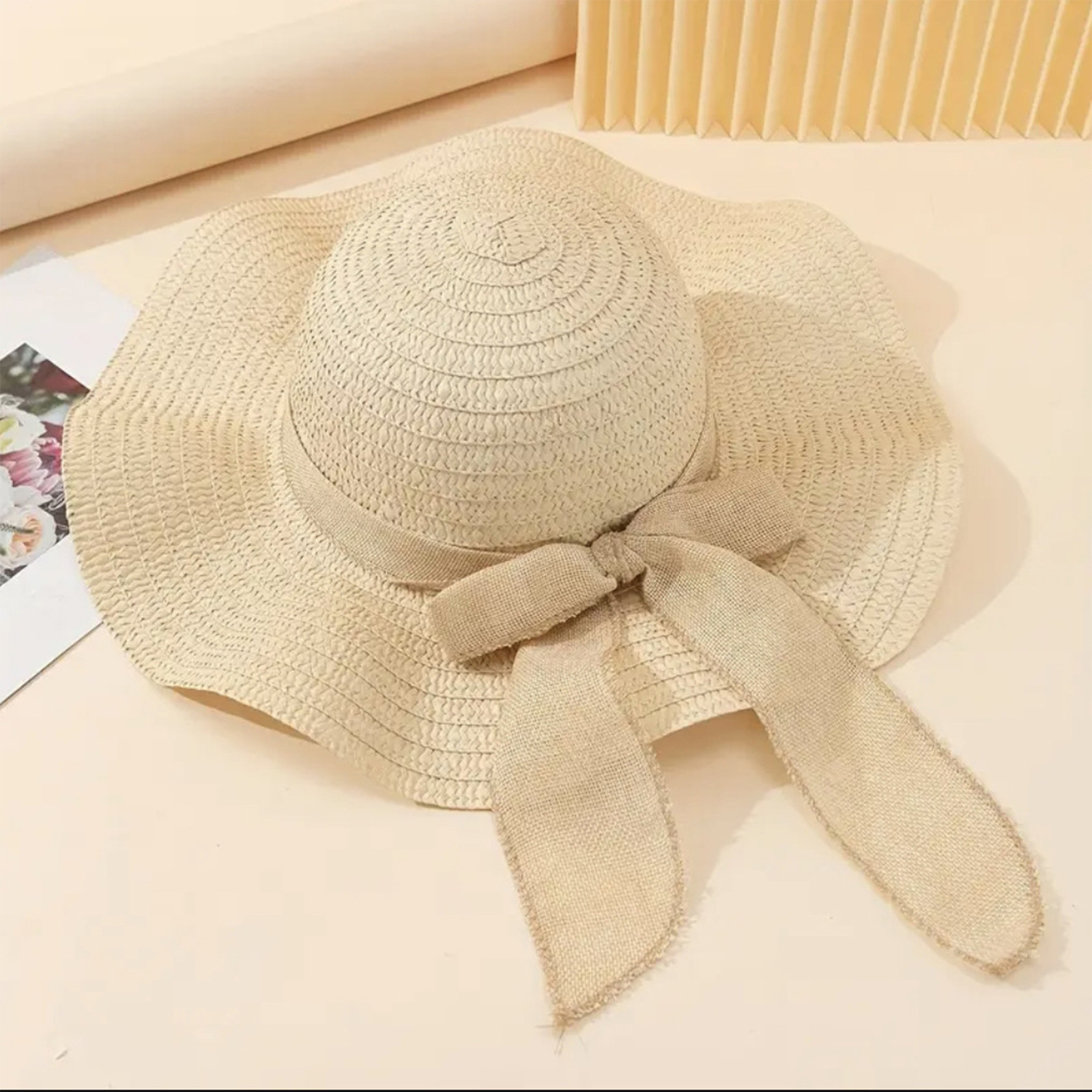 Hat Floppy Wide - Women Bowknot Sun Hat Wide Brim