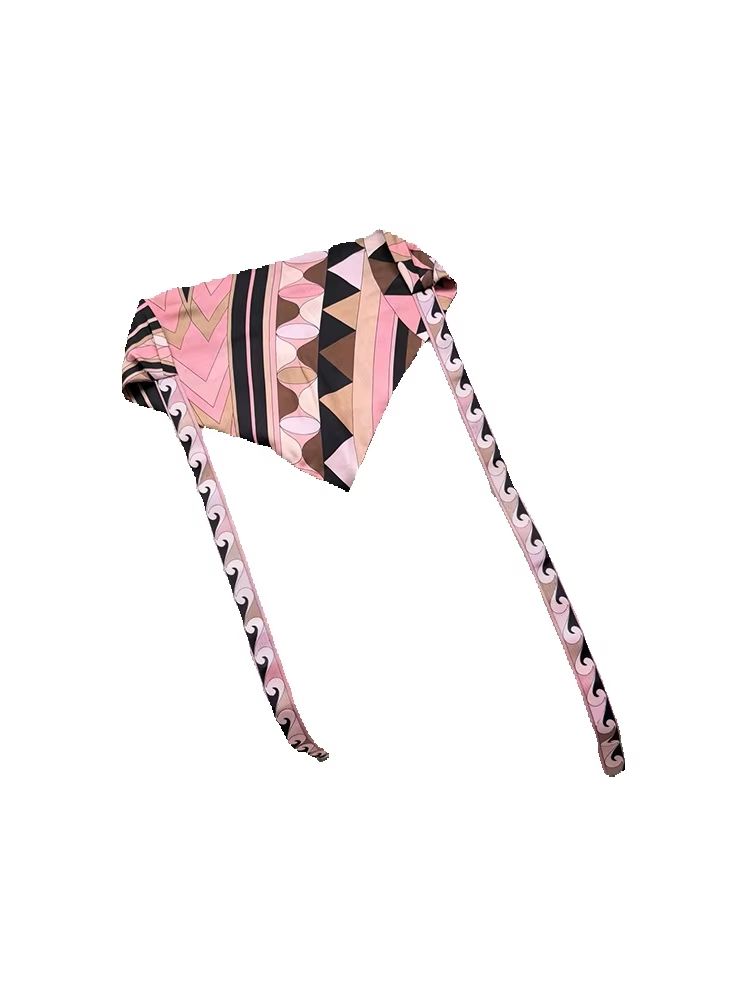 Headband Summer Knit - Summer Fashion Beach Resort Geometric Print