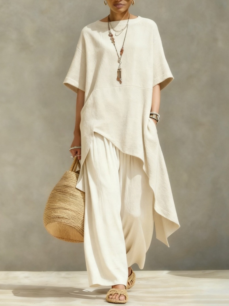 Women Cotton Linen Pant Sets 2 - Linen Pant Wide review and price