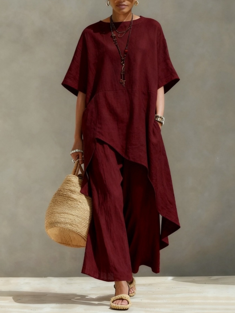 Women Cotton Linen Pant Sets 2 - Linen Pant Wide review and price
