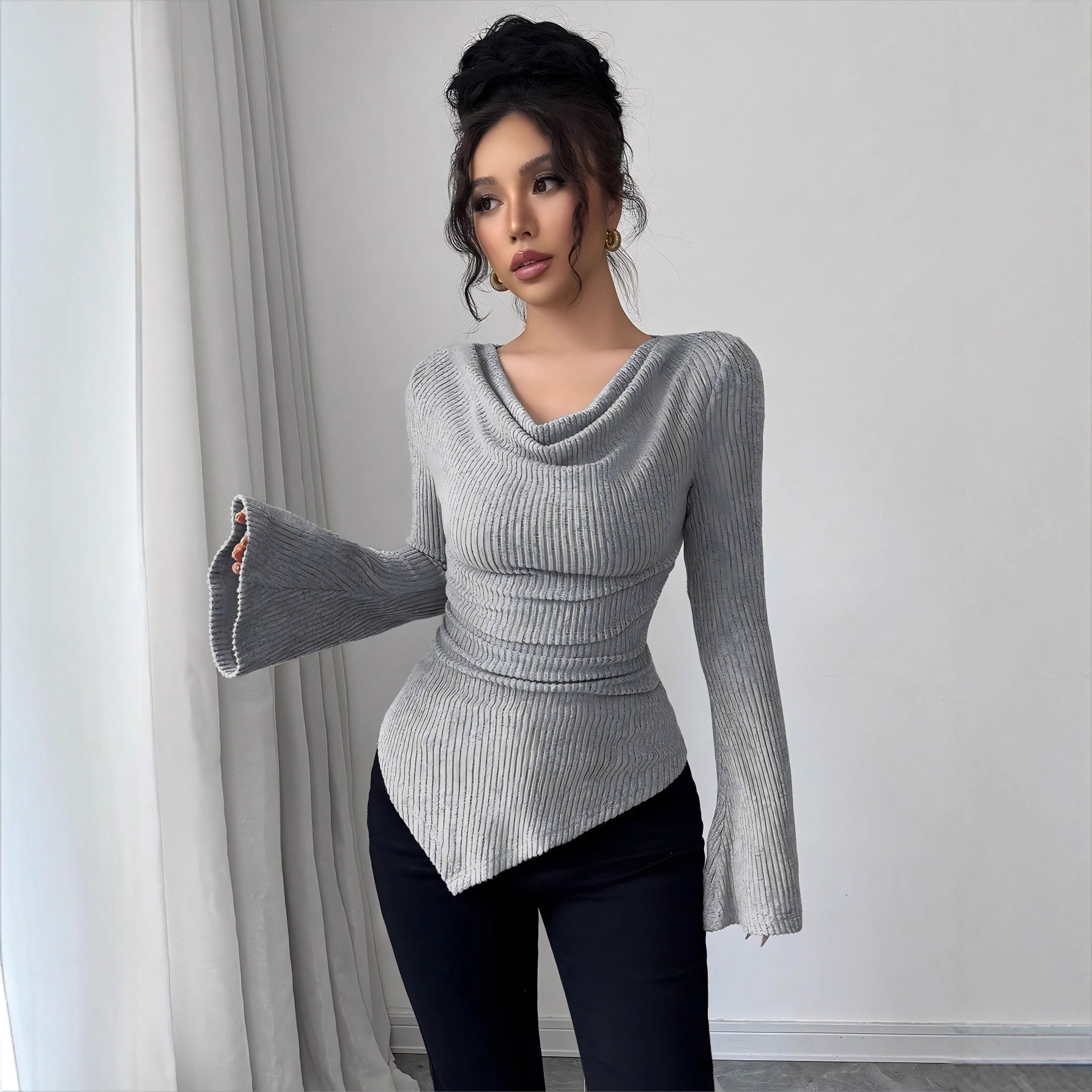 Women's Blouse Longsleeve Soli - Blouse Off Shoulder review and price