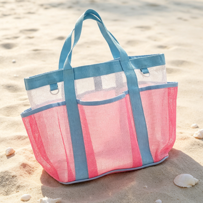 Large Mesh Beach Tote Bag with - Tote Bag Beach review and price