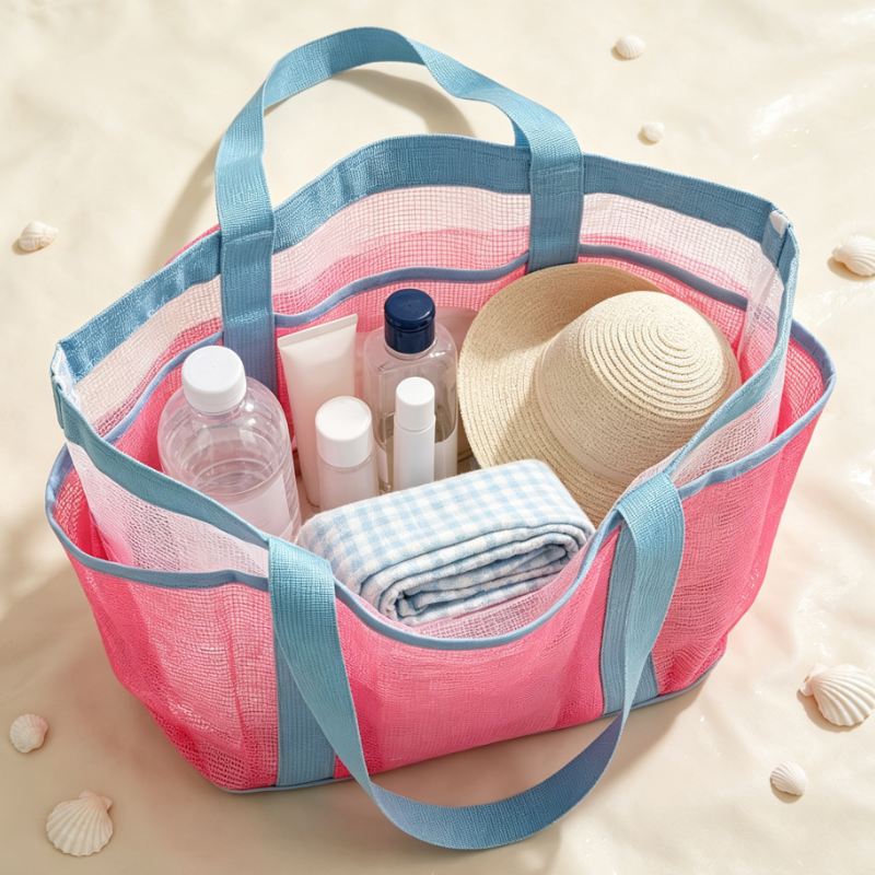 Large Mesh Beach Tote Bag with - Tote Bag Beach review and price