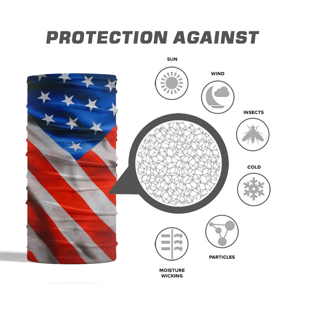 USA Flag Pattern Sun Protectiv - Headband Summer Knit review and price