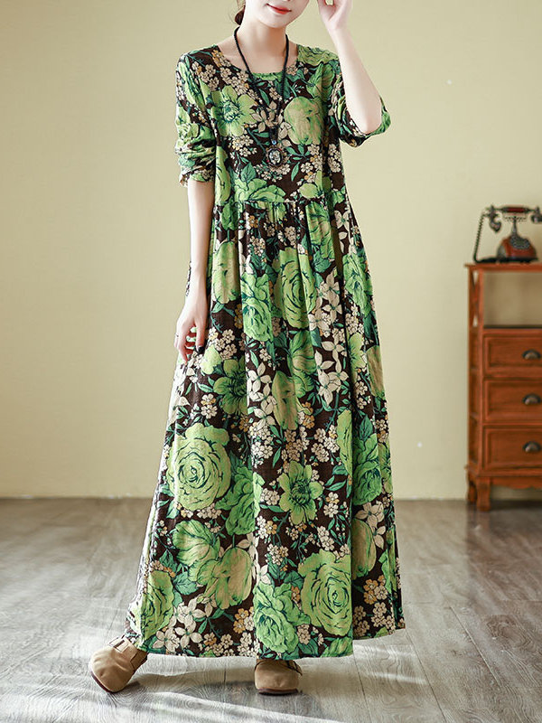Spring New Style round Neck Lo - Linen Dress Wrap review and price