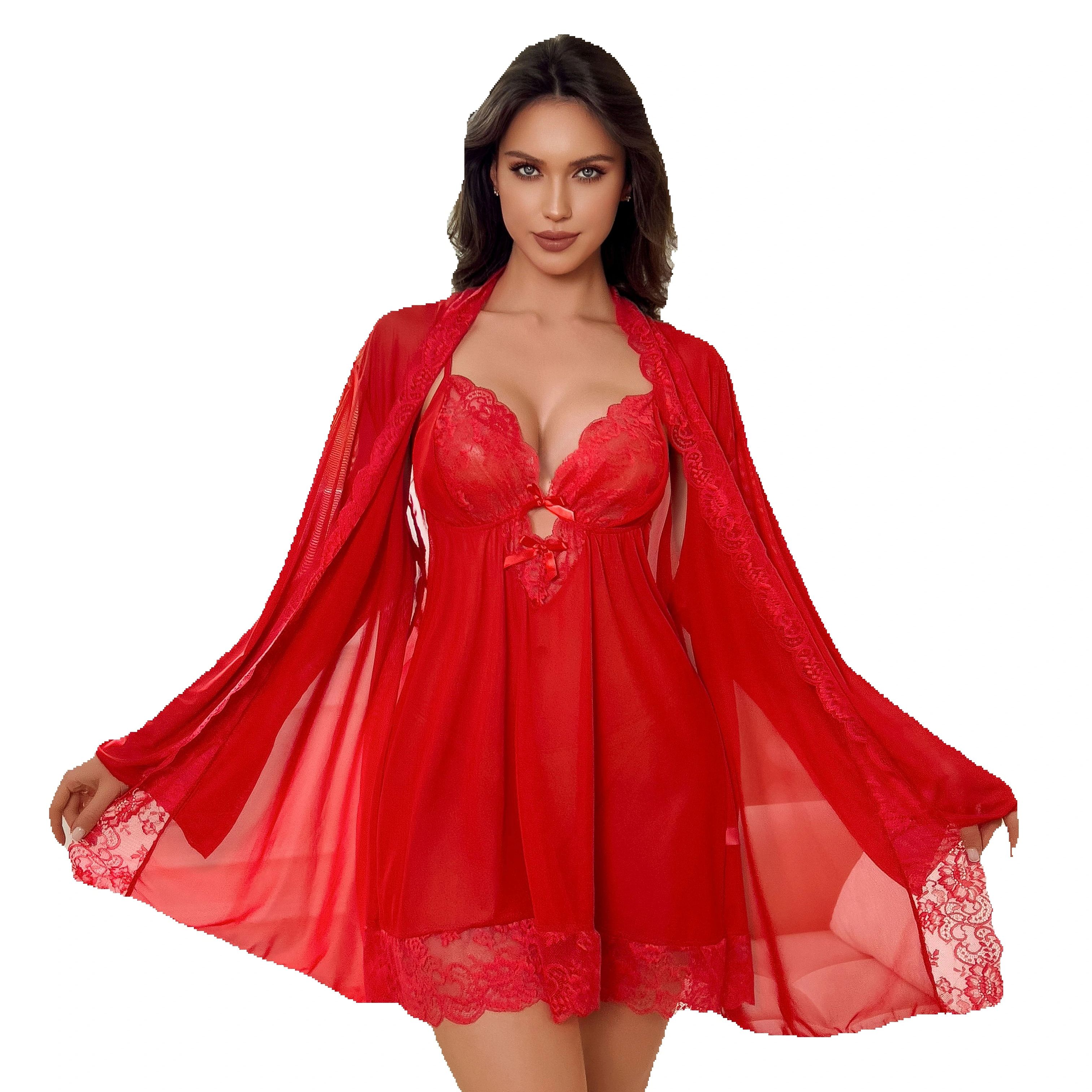 Plus Size Women Sexy Red Sheer - Kimono Sheer Floral review and price