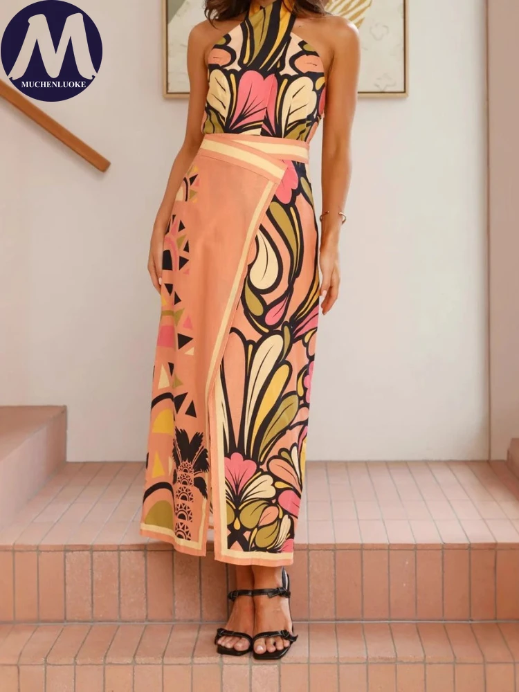 Set 2 Piece Woman Summer New S - Linen Dress Wrap review and price