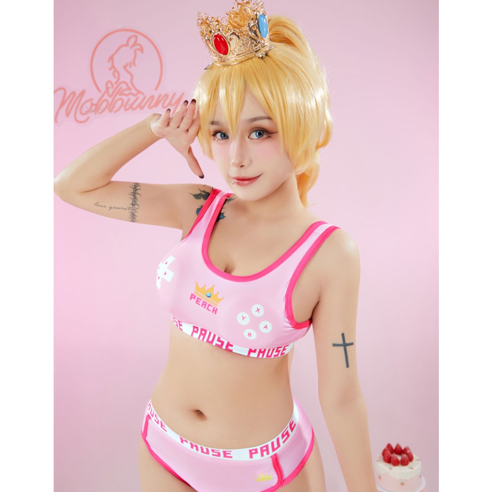 MOBBUNNY Peach Derivative Spor - Bralette Triangle Set review and price