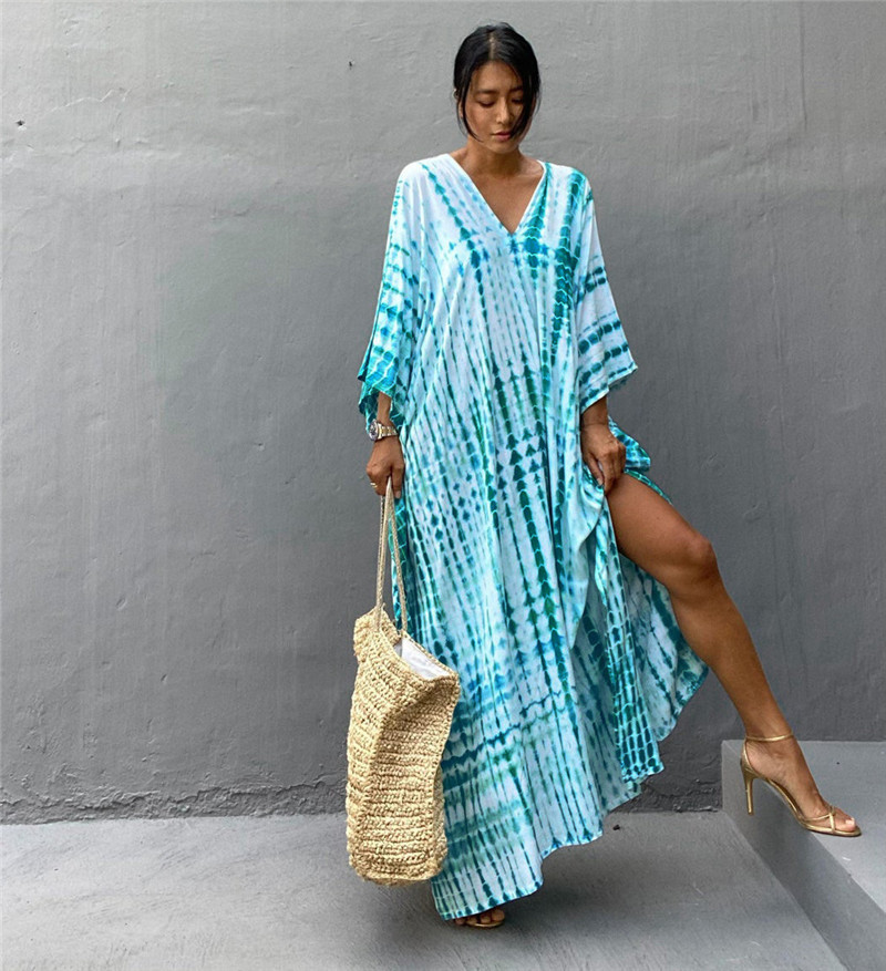 Plus Size Women Beachwear Long - Cover Up Kaftan review and price