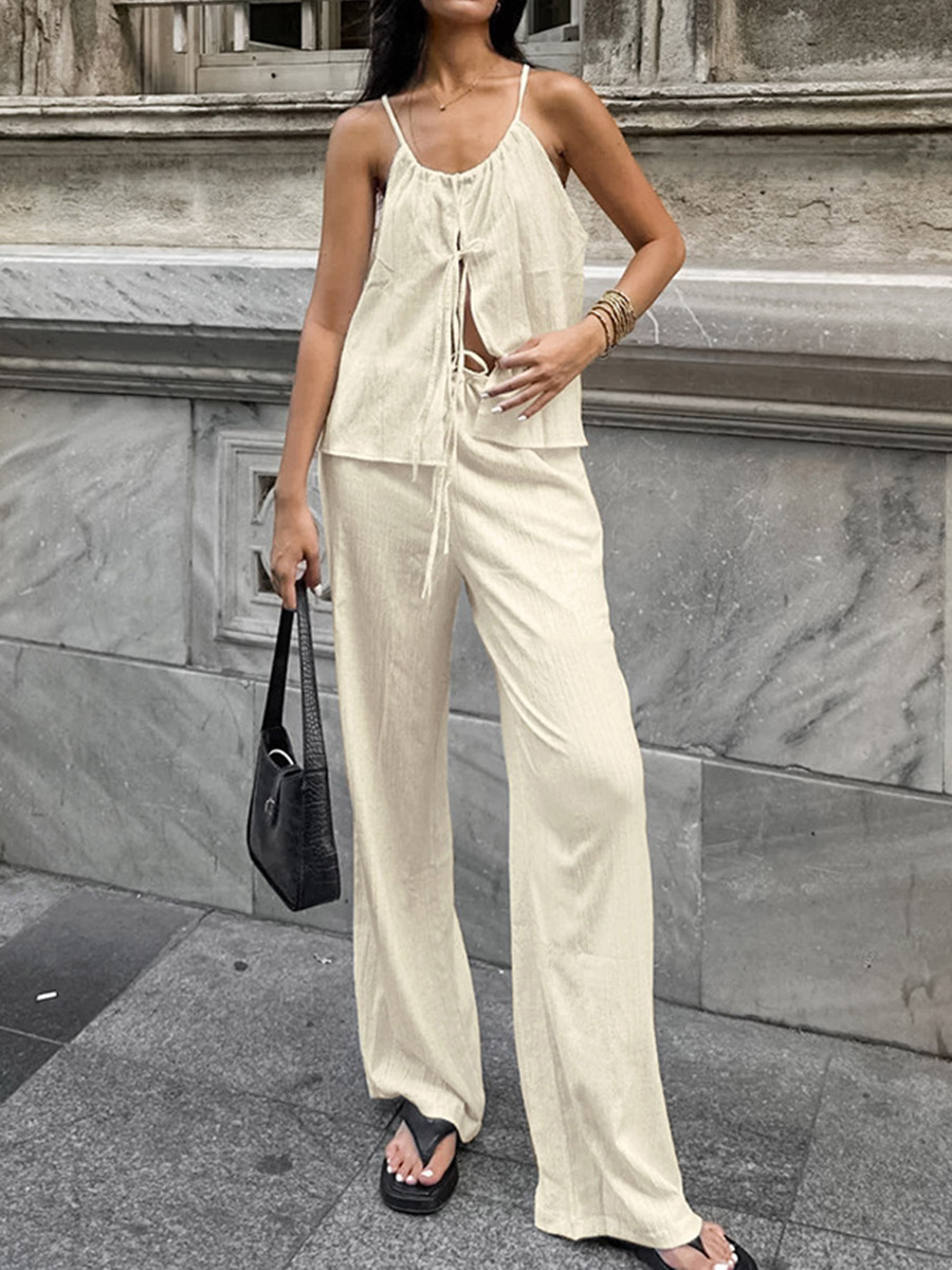 2026 Women Two Piece Set Women - Linen Pant Wide review and price