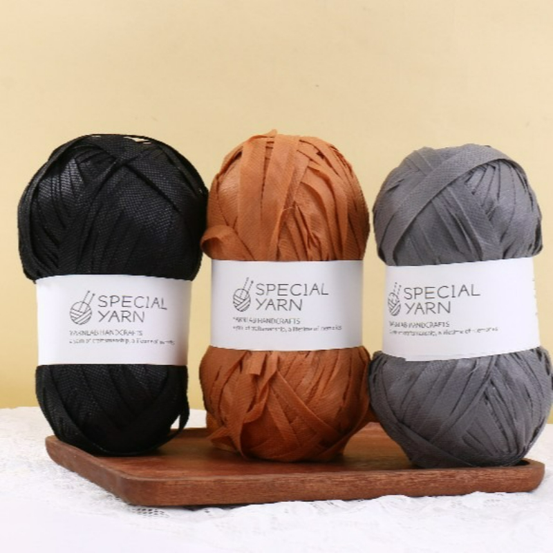 100g/pcs Raffia Flat Yarn for  - Crochet Bag Raffia review and price