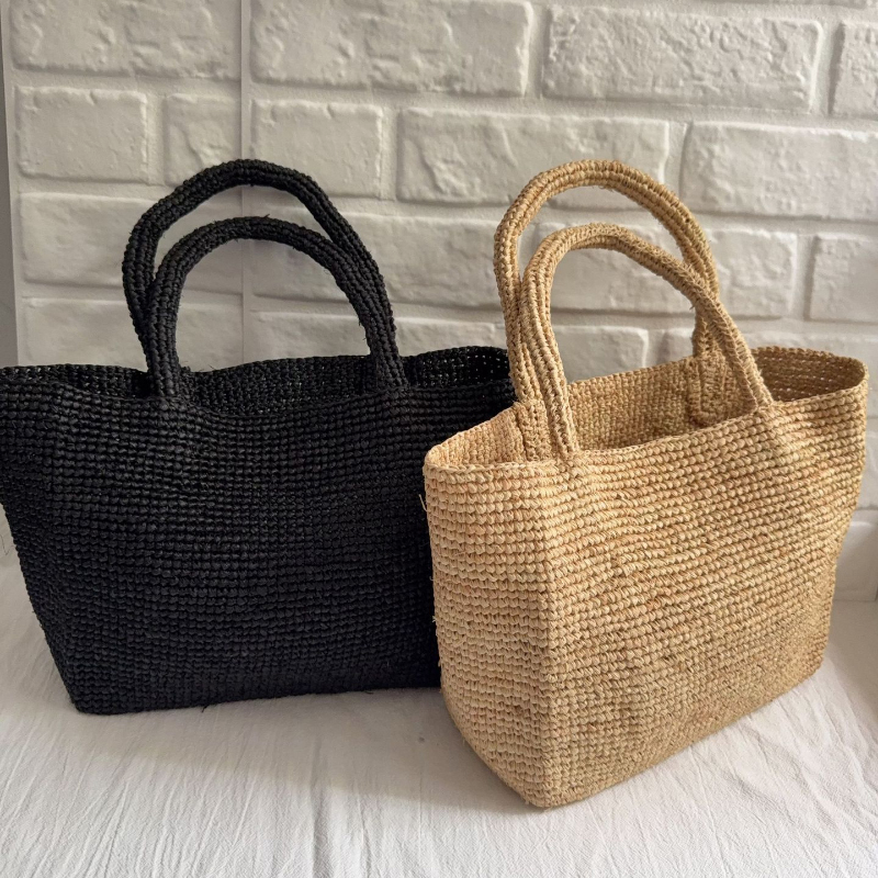 High-quality Raffia Woven Tote - Crochet Bag Raffia review and price