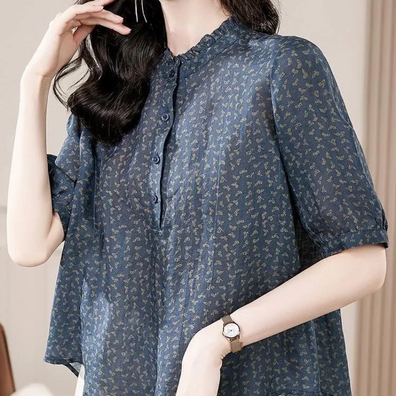Five Sleeve All Match Retro Sh - Romper Floral Print review and price