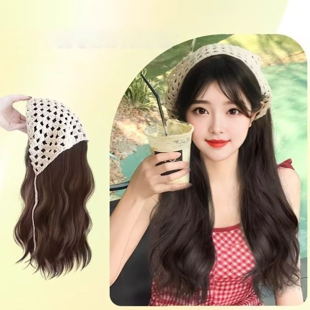 Fashion 65CM Wig Triangle Head - Headband Summer Knit review and price