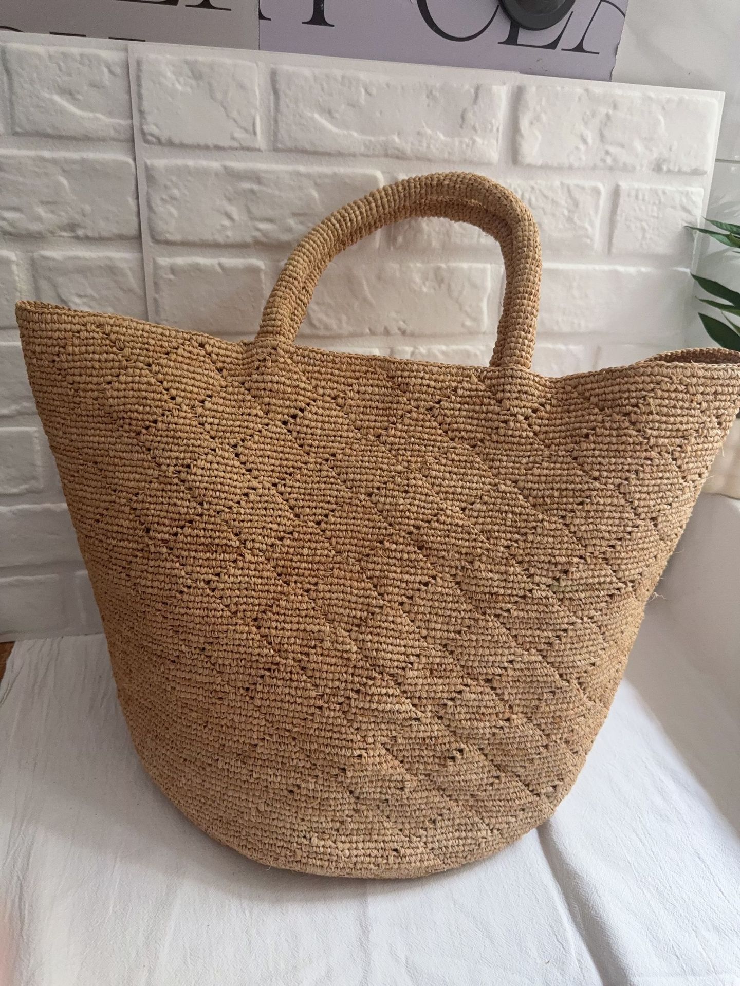 Fashion Style Ins Crochet Hand - Crochet Bag Raffia review and price