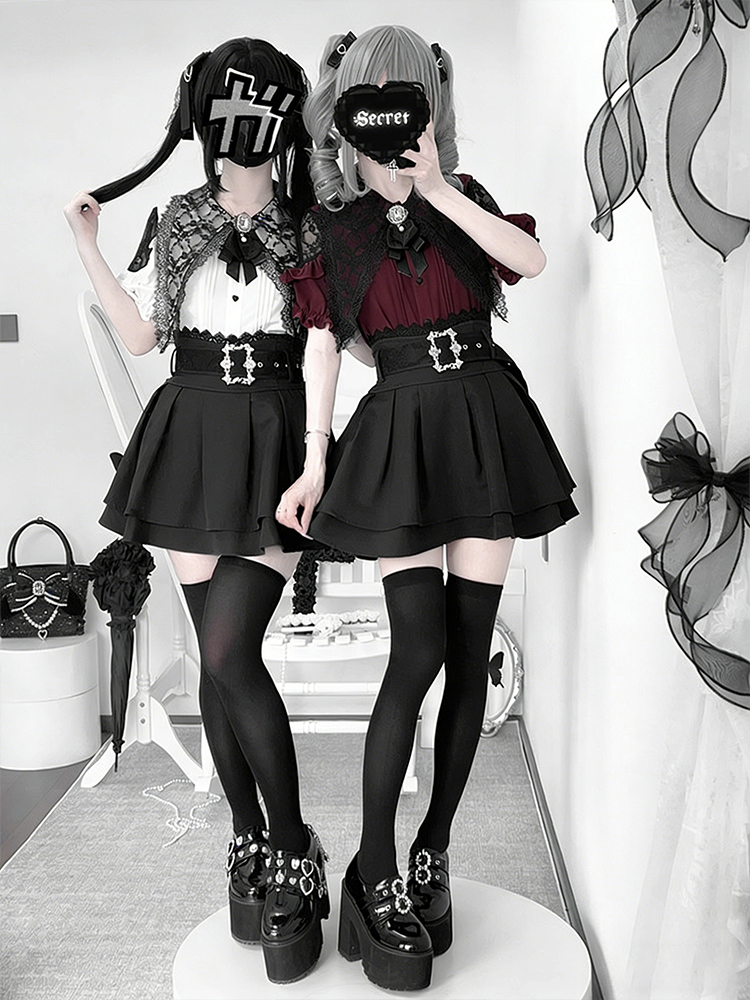 Gothic Style Shoulder Bared Sh - Blouse Off Shoulder review and price
