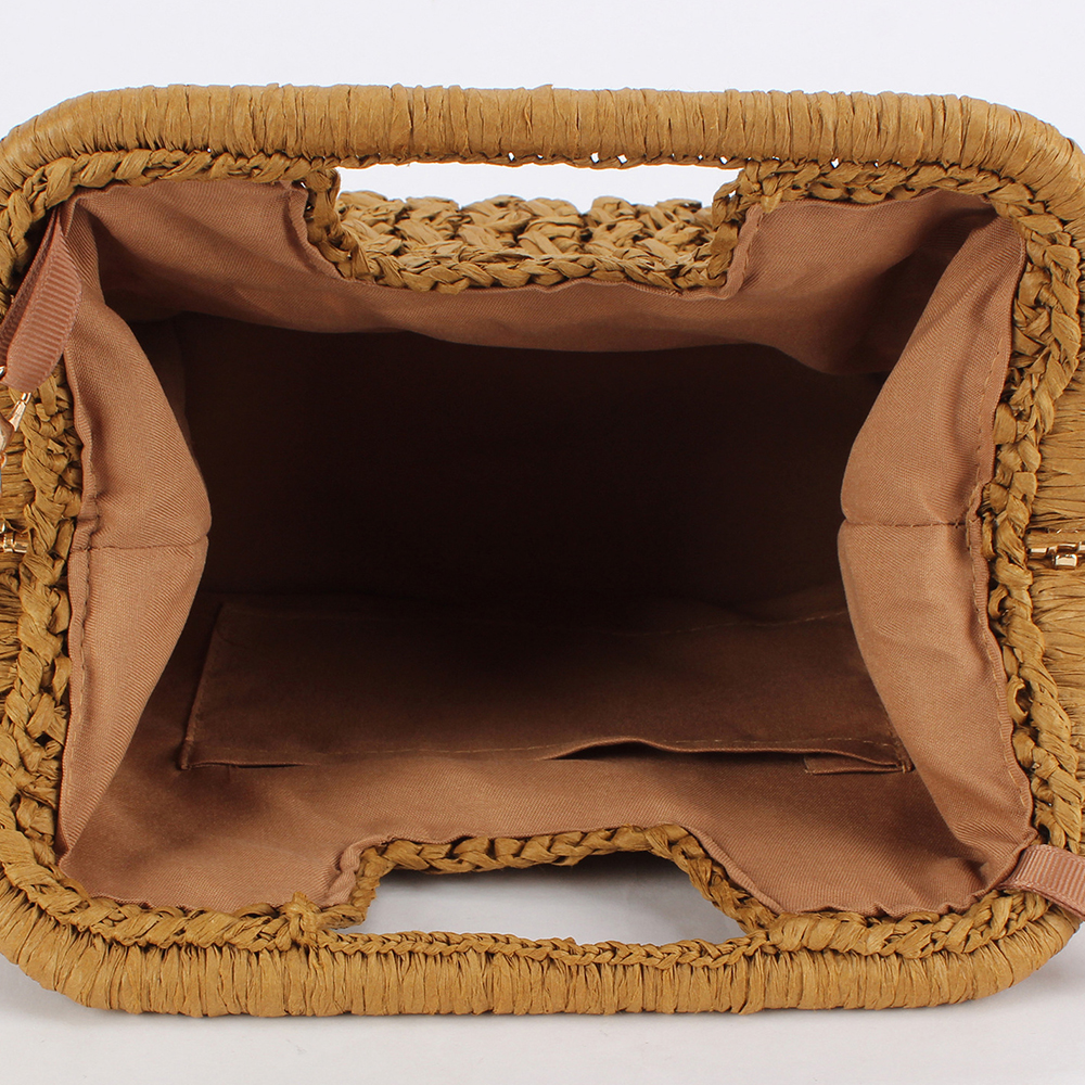 Elegant Ladies Chain Hand Knit - Crochet Bag Raffia review and price