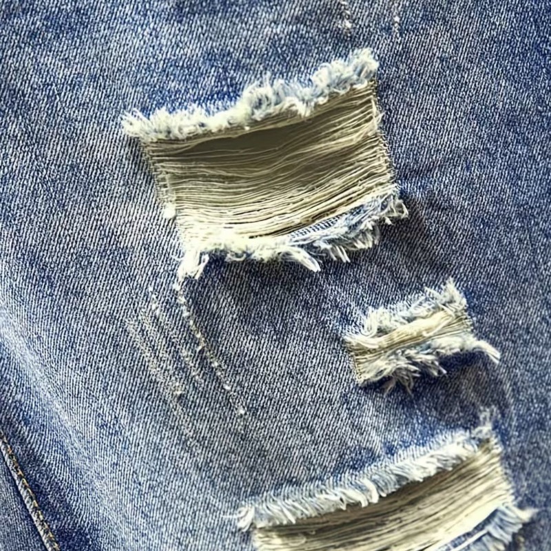 Men Korean Style Distressed De - Shorts Denim Frayed review and price