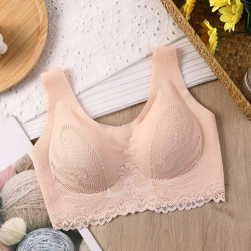 Breathable Latex Bra Seamless  - Bralette Triangle Set review and price