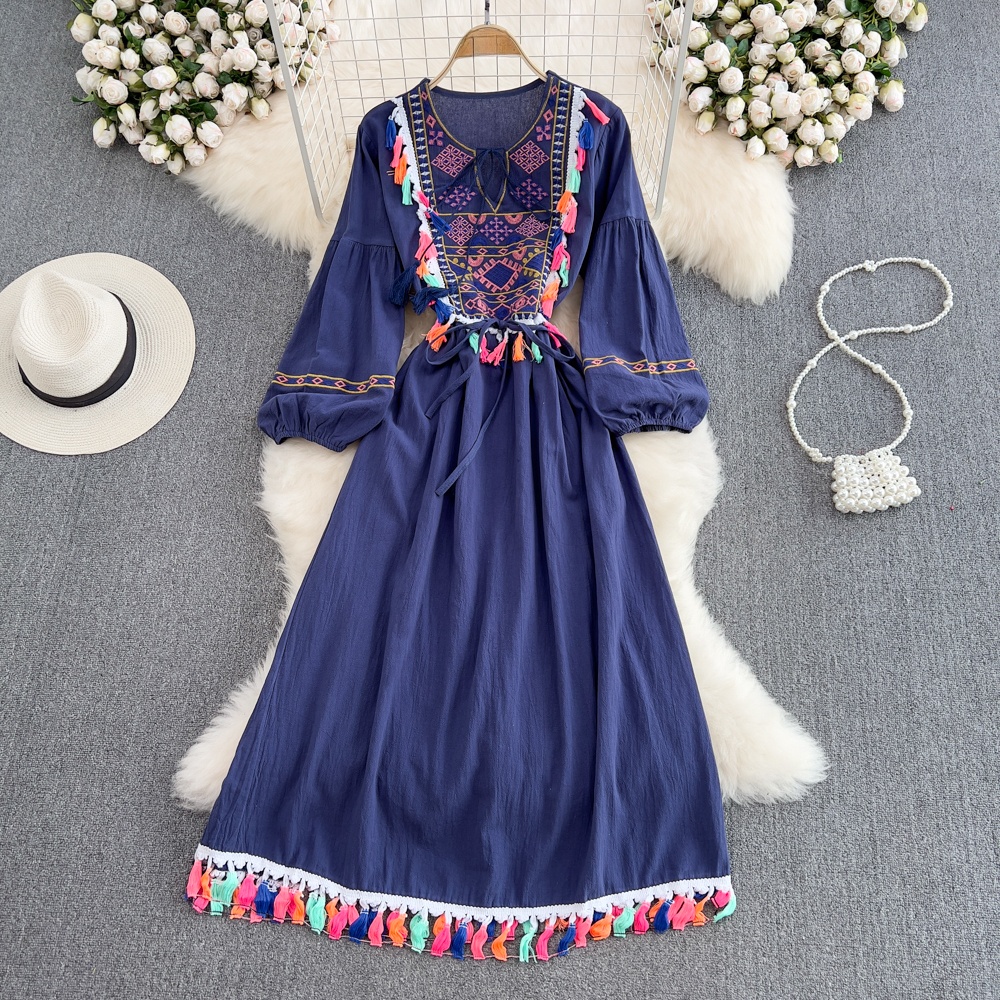 Elegant Bohemian Retro Ethnic  - Linen Dress Wrap review and price