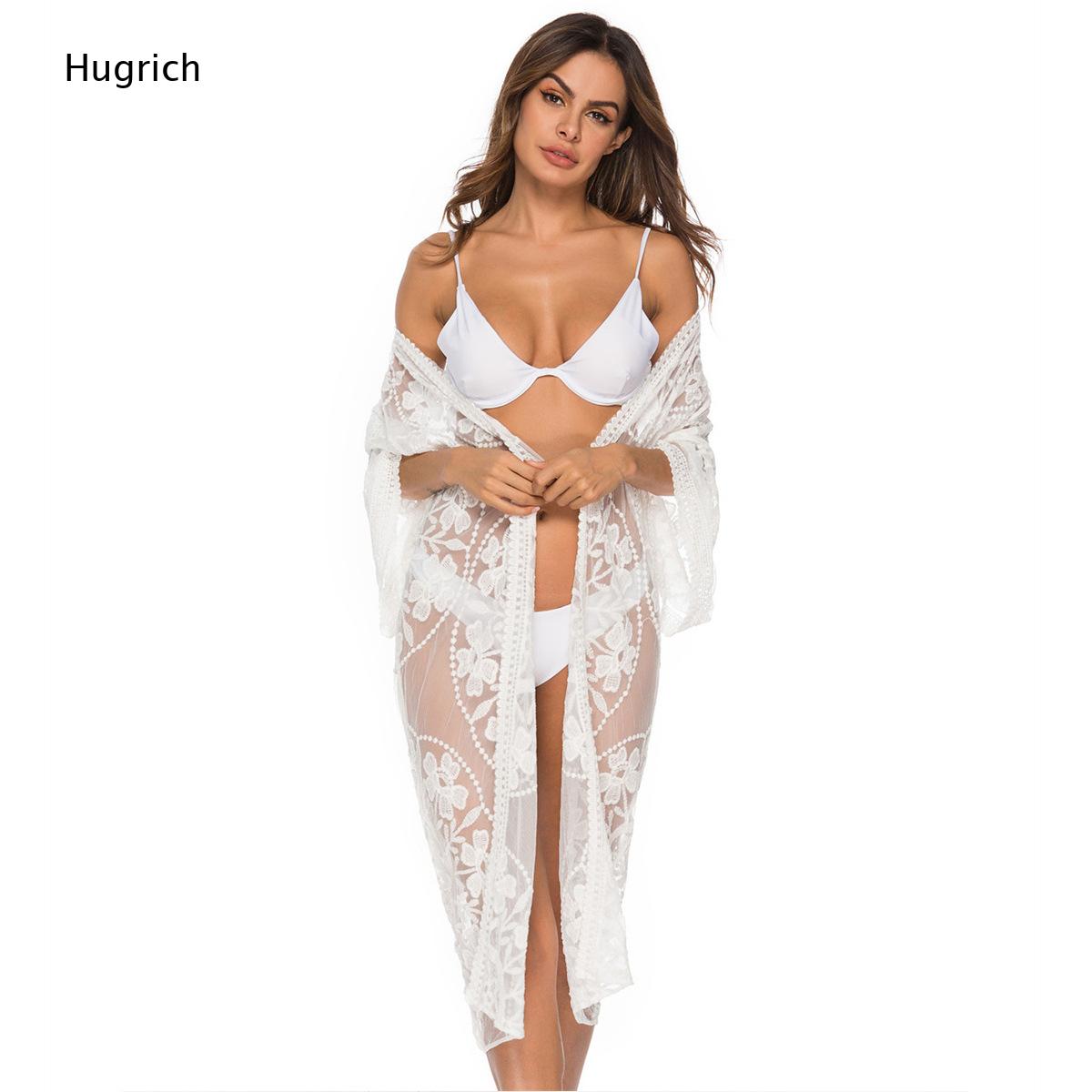 Solid White Floral Embroidery  - Kimono Sheer Floral review and price