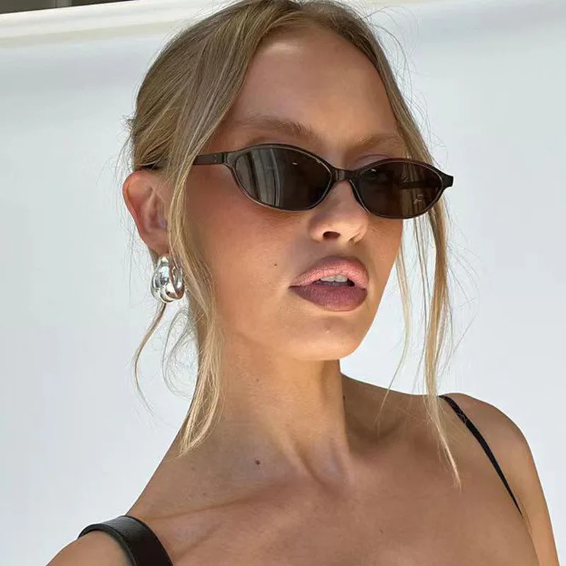 Retro Oval Frame Sunglasses Fa - Sunglasses Cat Eye review and price