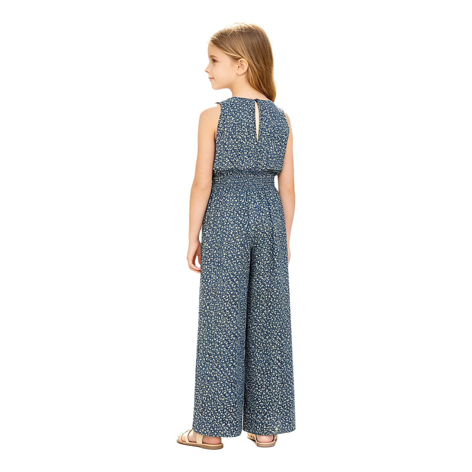 Kids Girls Fashion Floral Jump - Romper Floral Print review and price
