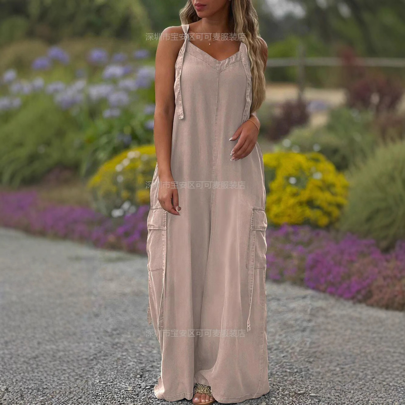 Loose Summer Jumpsuit Casual L - Jumpsuit Linen Relaxed review and price