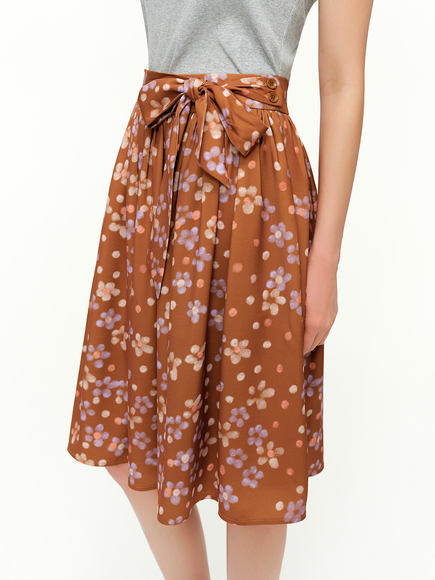 DUSHU Retro Set Women Floral P - Midi Skirt Floral review and price