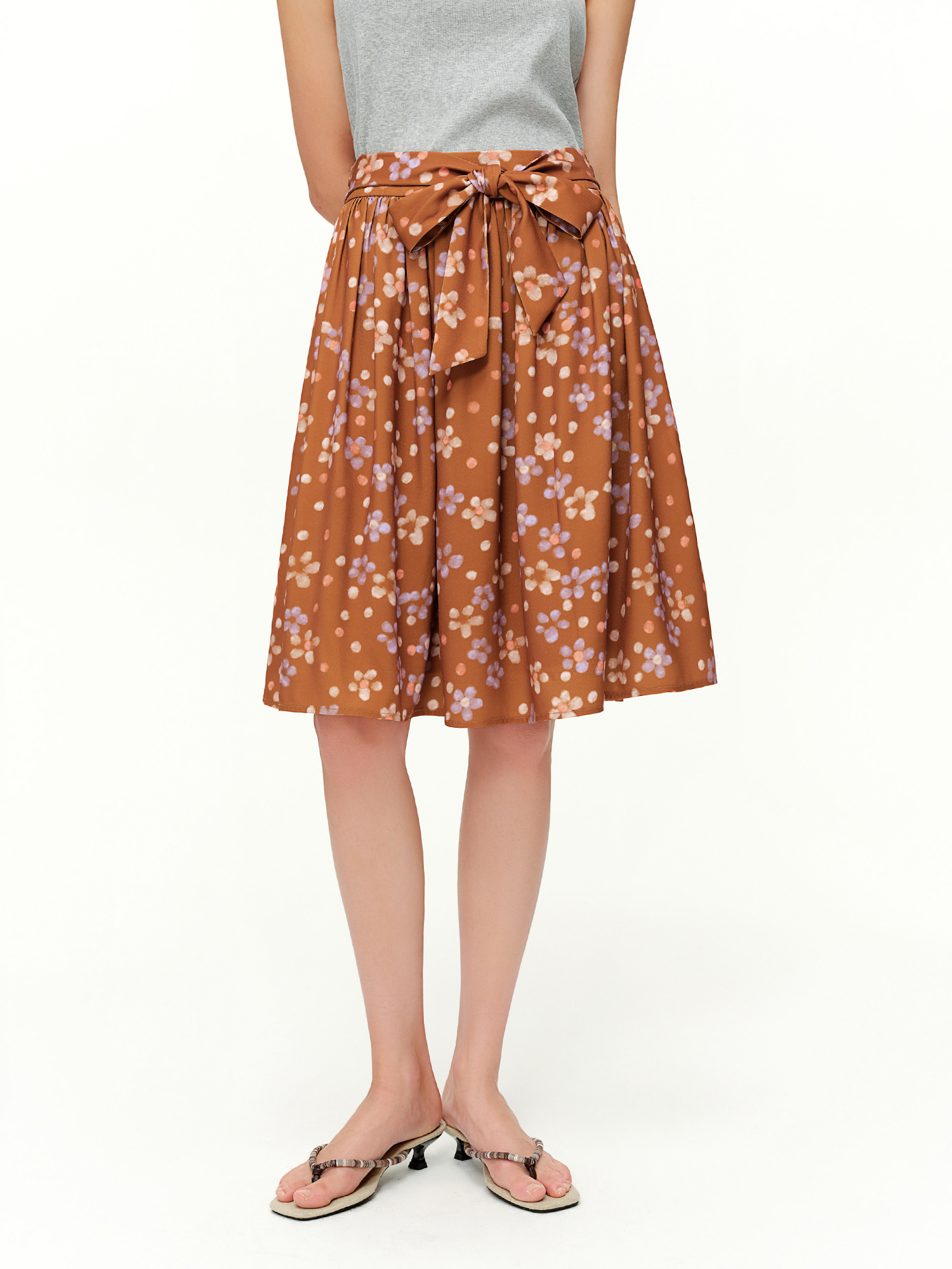 DUSHU Retro Set Women Floral P - Midi Skirt Floral review and price