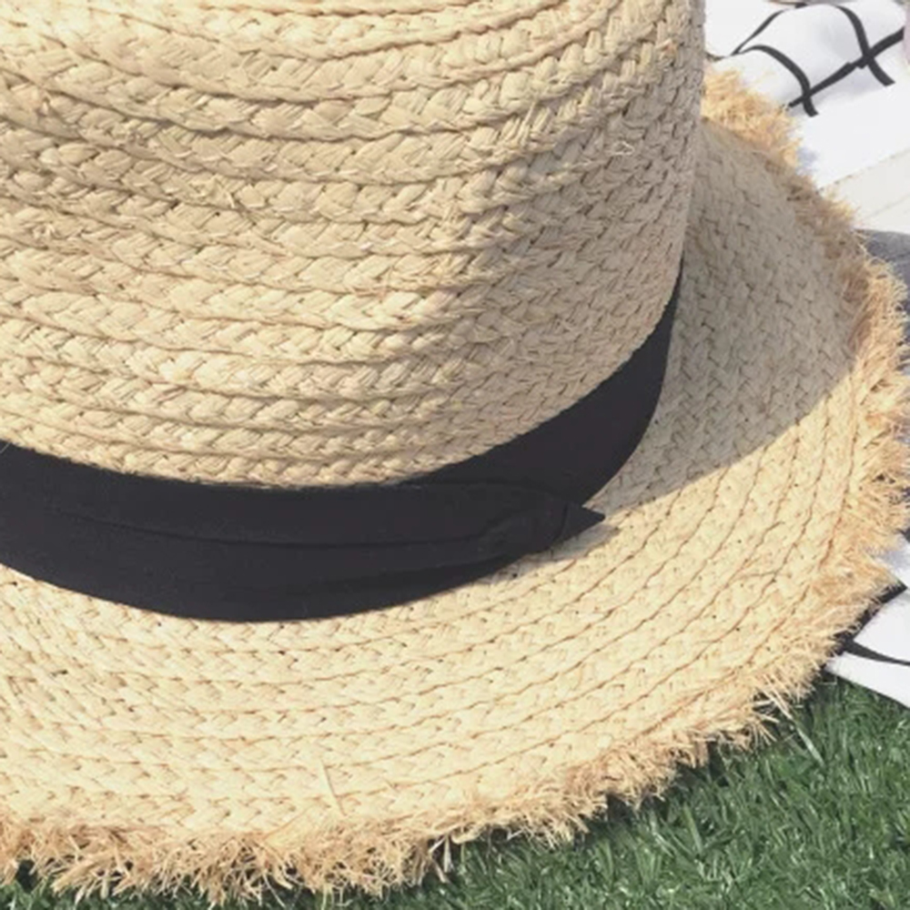 New Wide Brim Raffia Sun Hat f - Hat Floppy Wide review and price