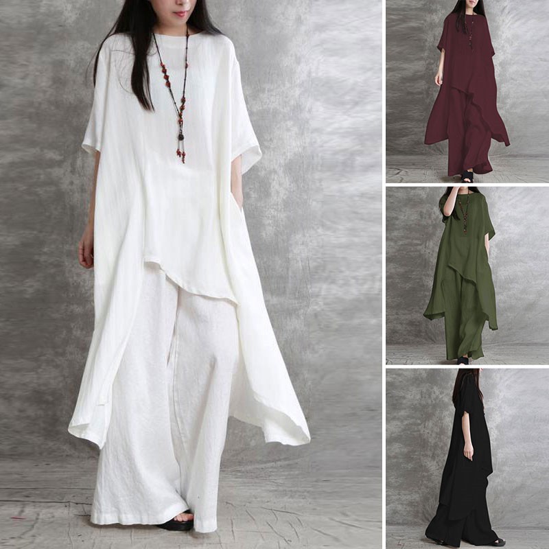 Women's Cotton Linen 2-piece S - Linen Pant Wide review and price