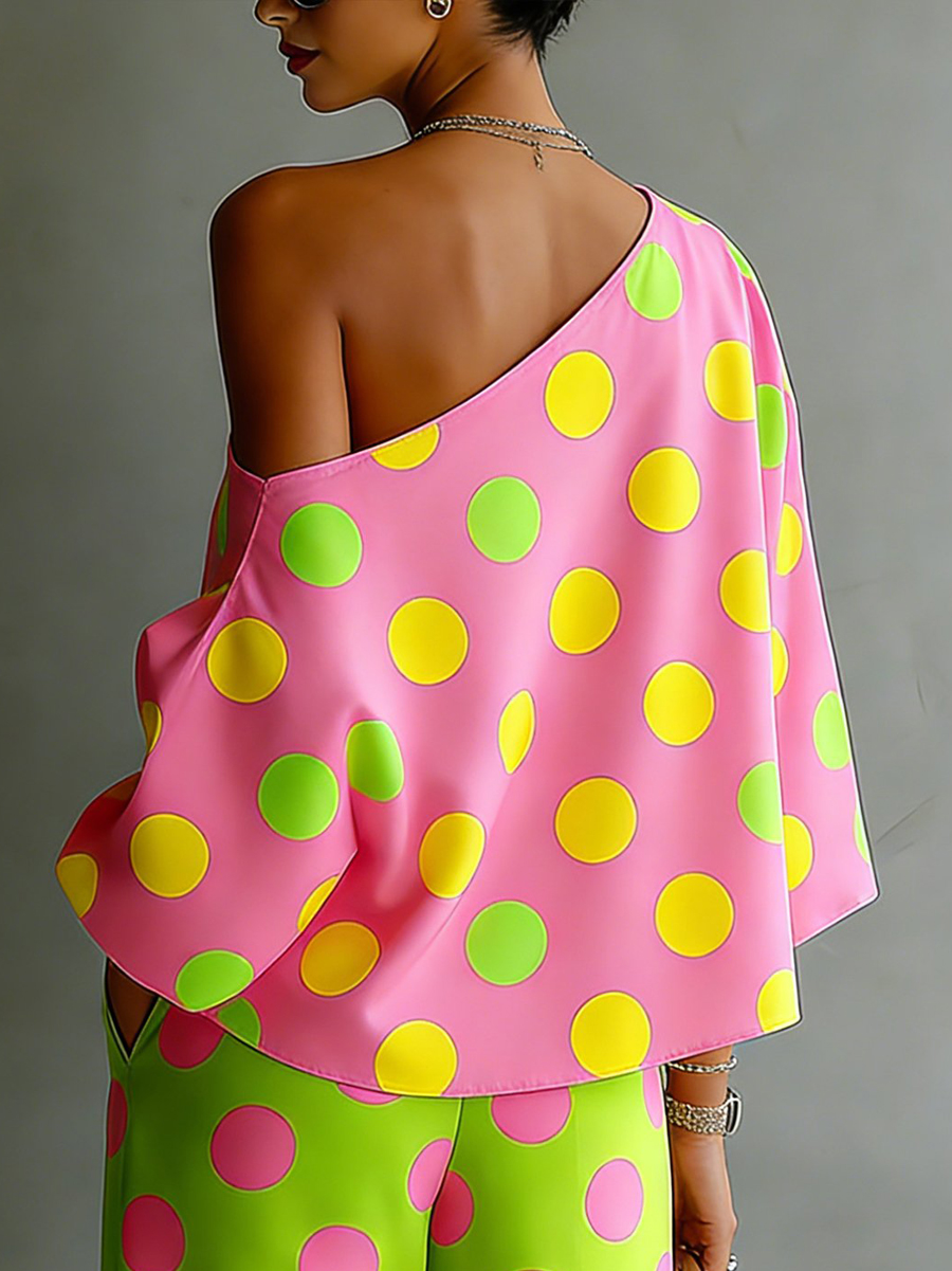 Missuoo Women's Polka Dot 2 Pi - Blouse Off Shoulder review and price