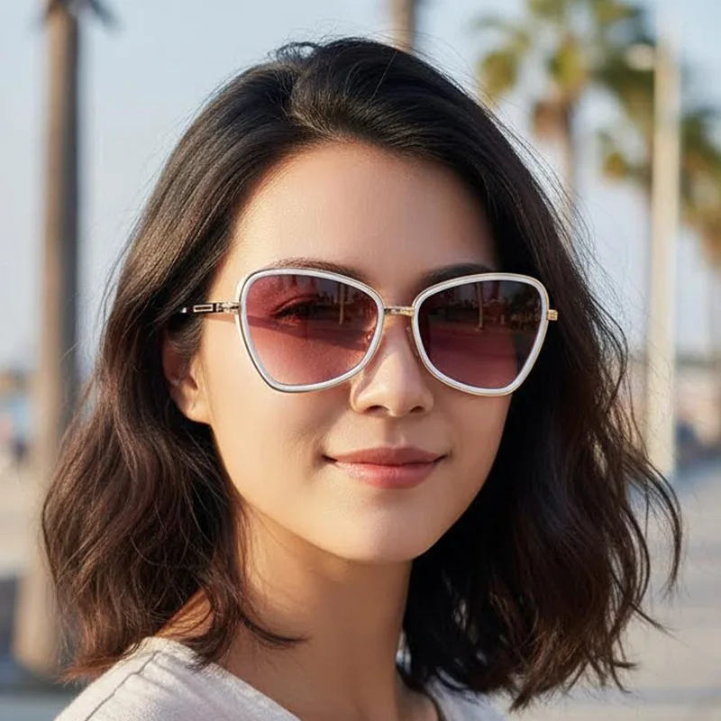 Metal Cat Eye Sunglasses Women - Sunglasses Cat Eye review and price
