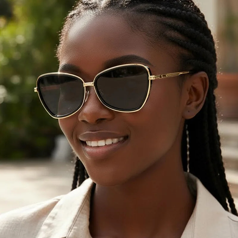 Metal Cat Eye Sunglasses Women - Sunglasses Cat Eye review and price