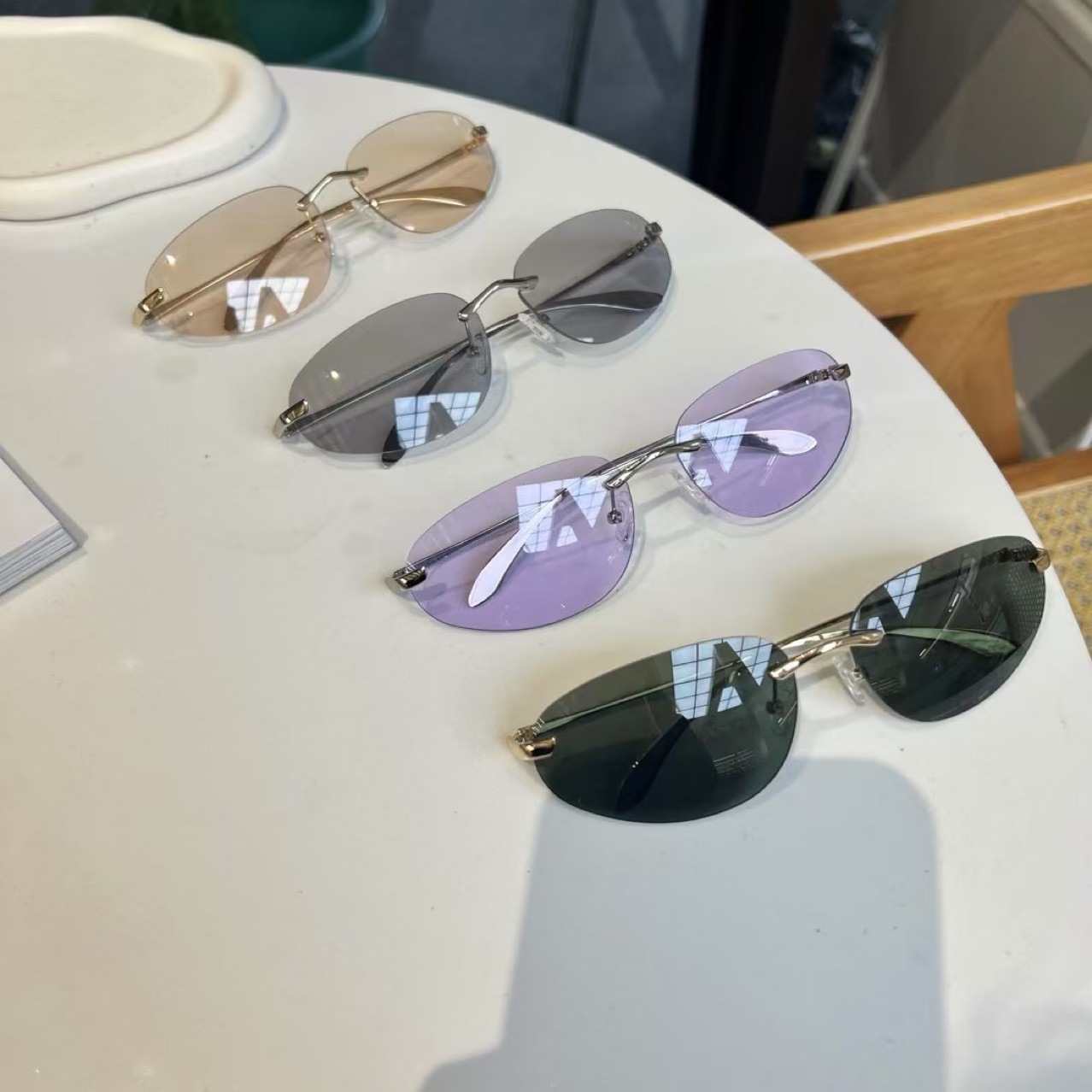UV400 Rimless Shades, Cat Eye  - Sunglasses Cat Eye review and price