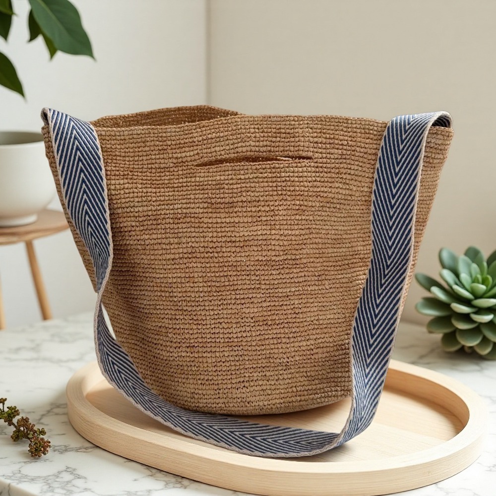 New Raffia Rainbow Bucket Bag  - Crochet Bag Raffia review and price