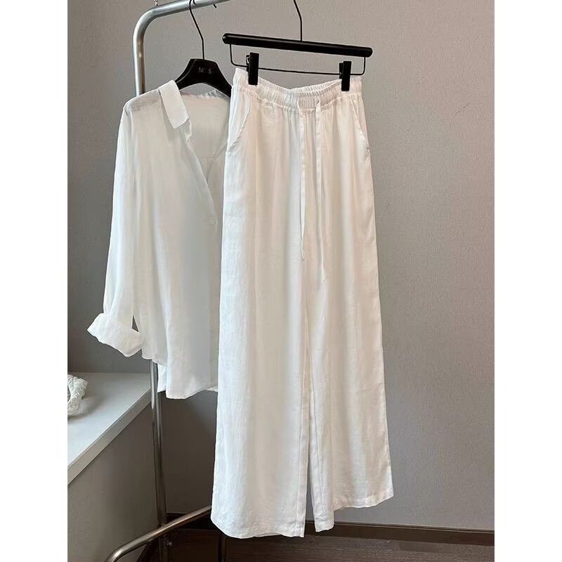 Korean White Cotton Linen Wide - Linen Pant Wide review and price