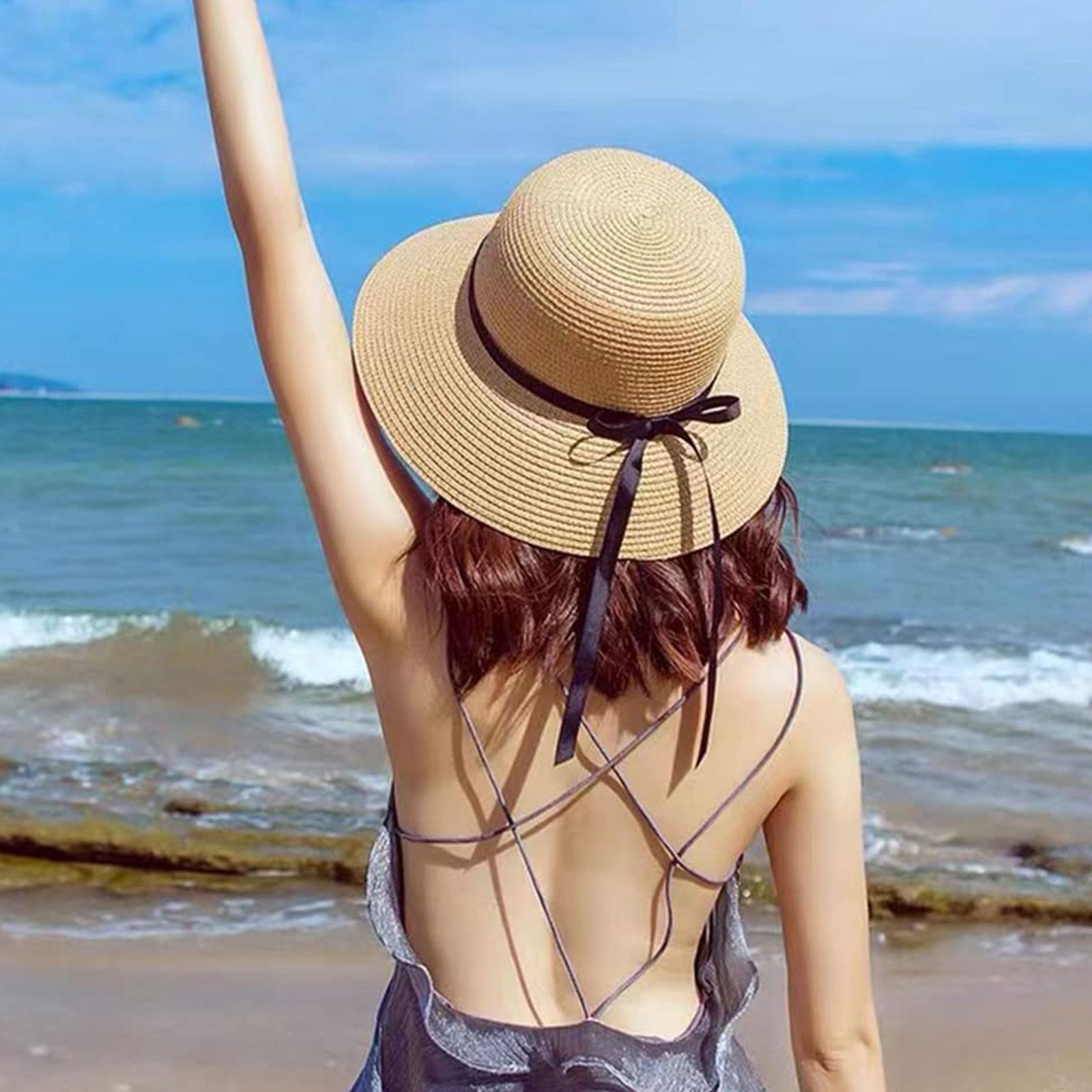 Summer Straw Hat Big Wide Brim - Hat Floppy Wide review and price