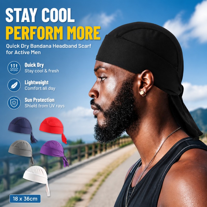Quick Dry Polyester Bandana He - Headband Summer Knit review and price