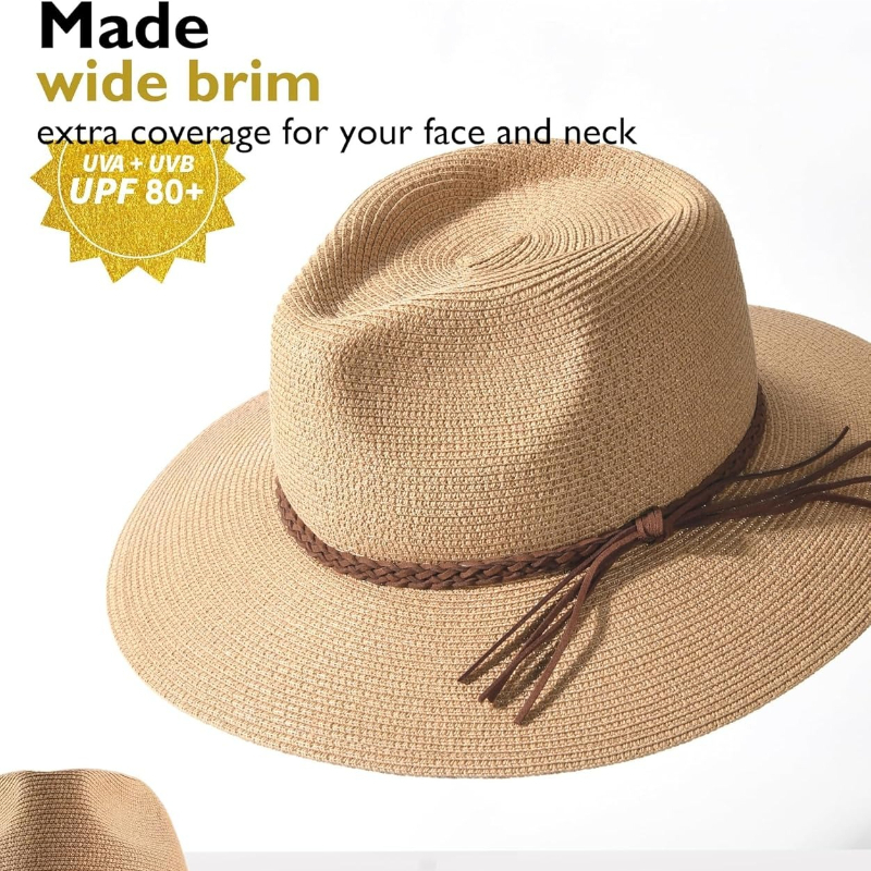 1pc Summer Straw Beach Sun Hat - Hat Floppy Wide review and price