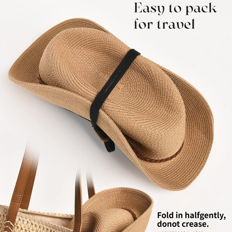 1pc Summer Straw Beach Sun Hat - Hat Floppy Wide review and price