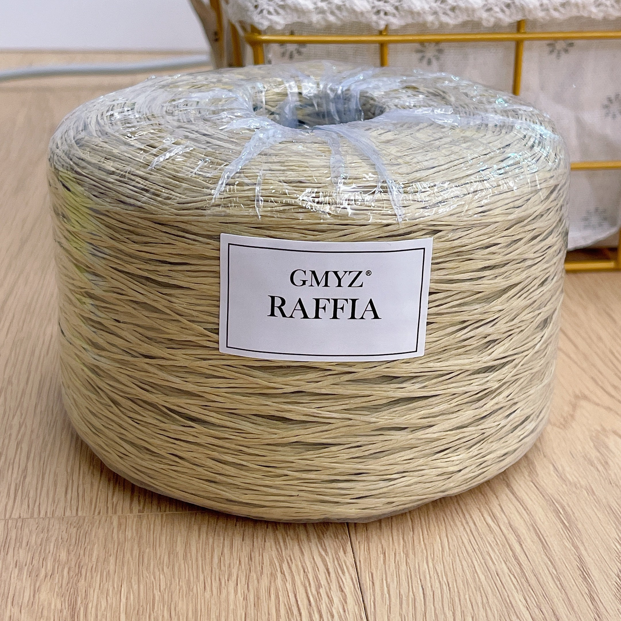 Plain Raffia Yarn Natural 220g - Crochet Bag Raffia review and price