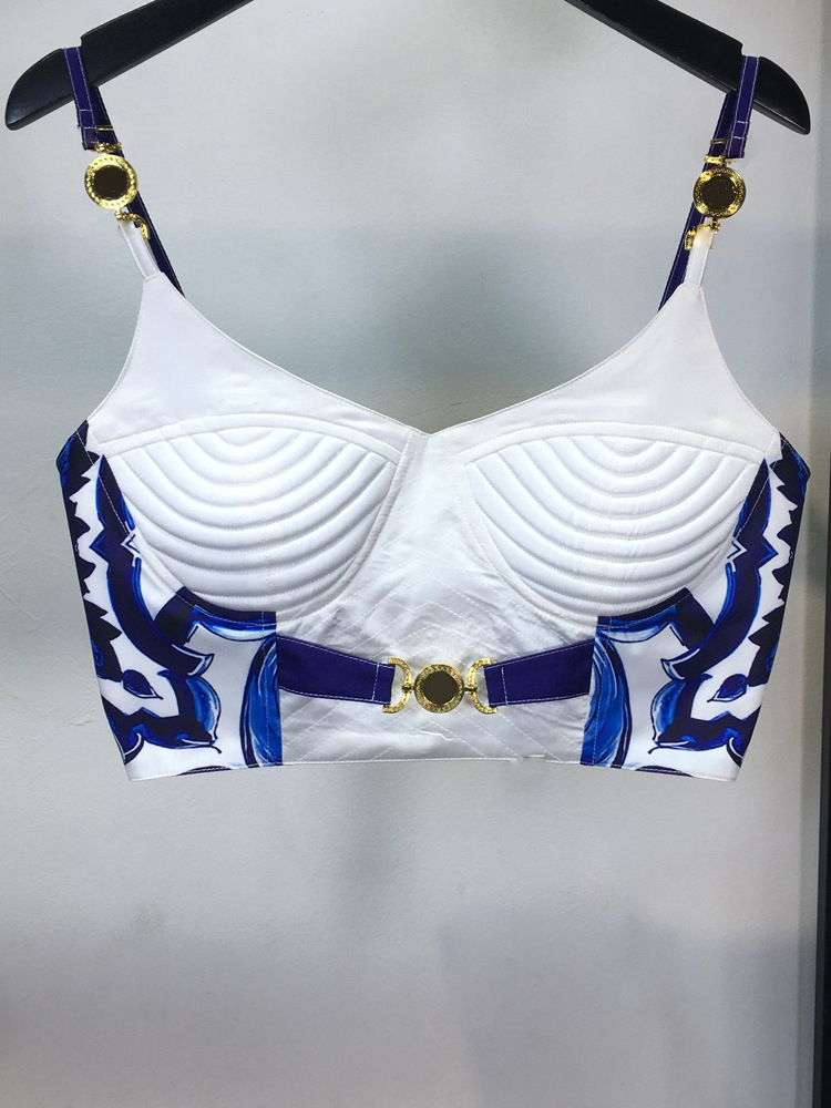 Summer Bohemain Blue And White - Romper Floral Print review and price