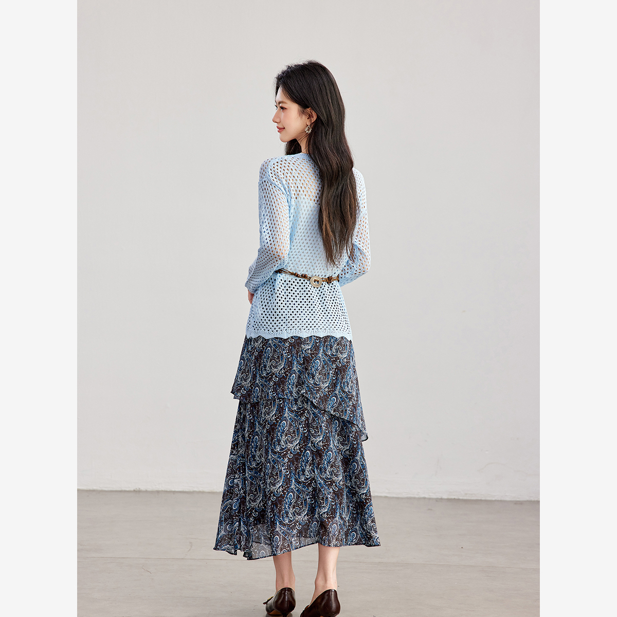 VIMLY Women's Two-piece Set 20 - Midi Skirt Floral review and price